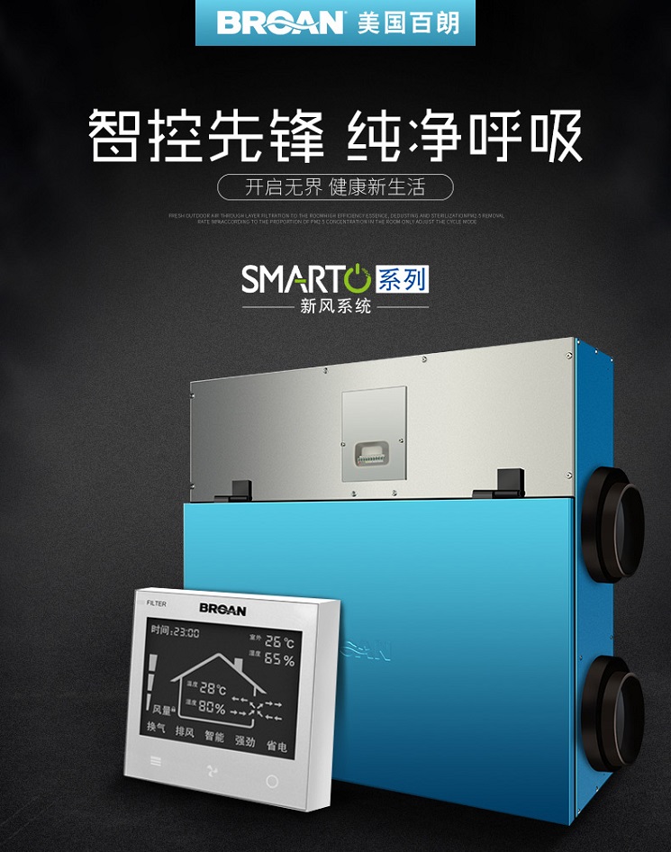 百朗Smarto系列新風系統 全熱交換